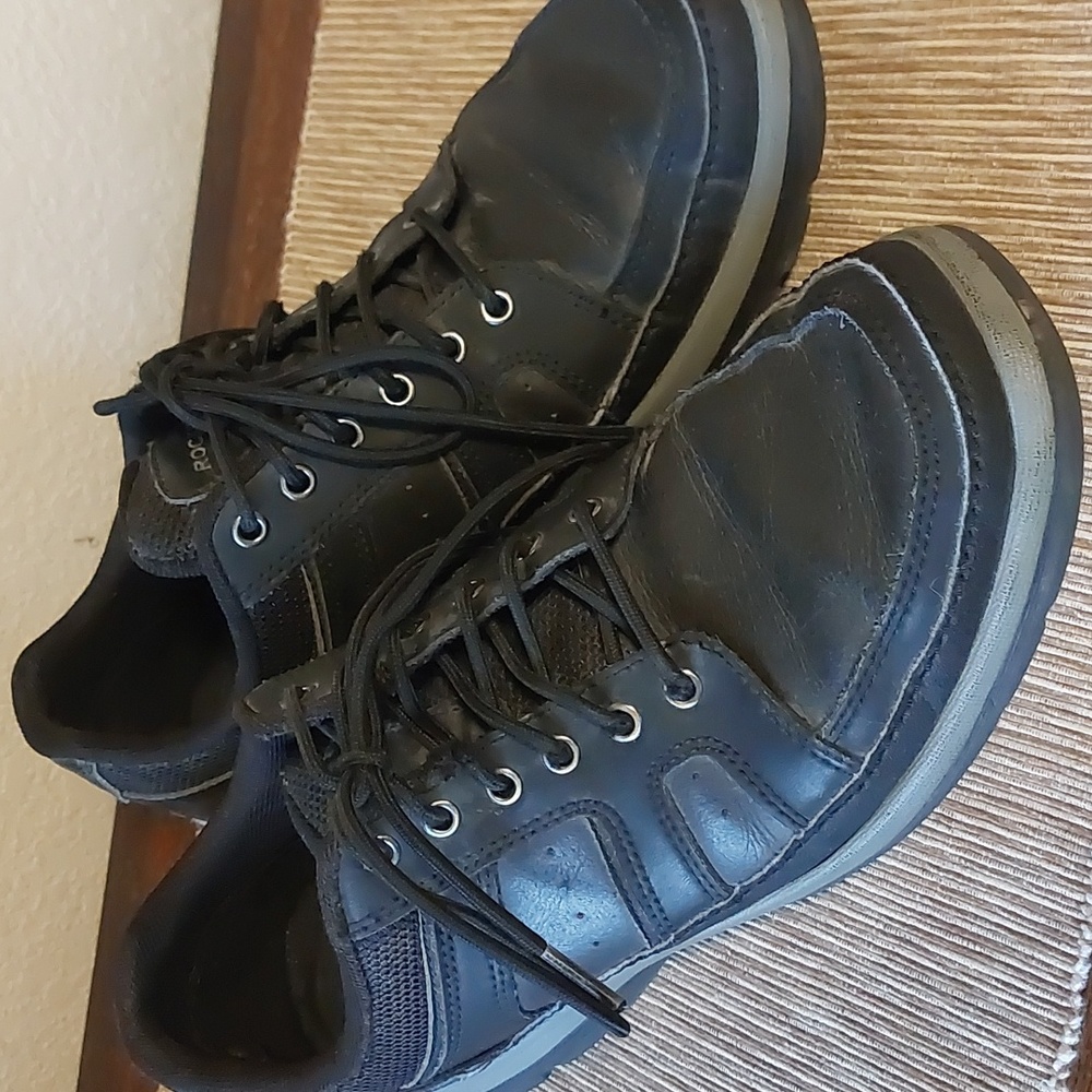 Mens black Rockport lace up shoes - Picture 1 of 6